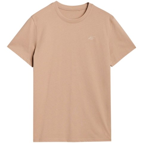Koszulka męska 4F M2074 beżowa 4FWSS25TTSHM2074 83S 4F