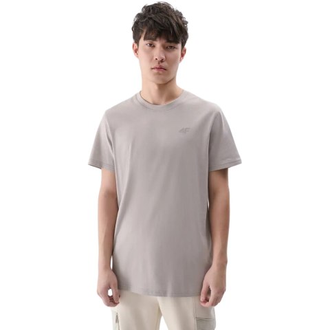 Koszulka męska 4F M2074 ciepły jasny szary 4FWSS25TTSHM2074 26S 4F