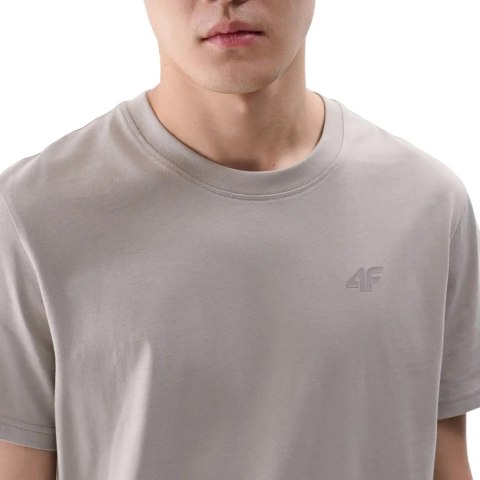 Koszulka męska 4F M2074 ciepły jasny szary 4FWSS25TTSHM2074 26S 4F