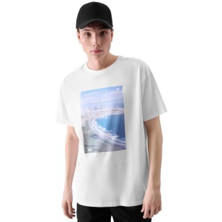 Koszulka męska 4F M2132 biała 4FRSS24TTSHM2132 10S 4F