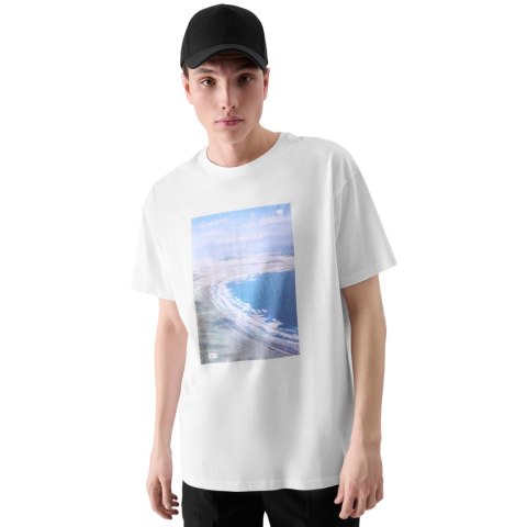 Koszulka męska 4F M2132 biała 4FRSS24TTSHM2132 10S 4F