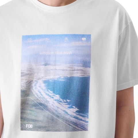 Koszulka męska 4F M2132 biała 4FRSS24TTSHM2132 10S 4F