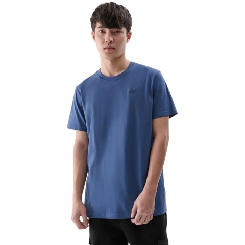 Koszulka męska 4F M2256 denim 4FWMM00TTSHM2256 32S 4F