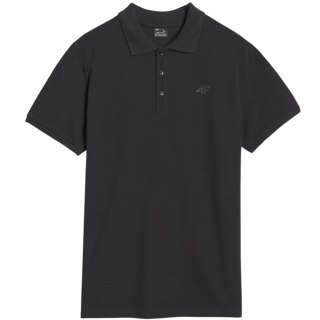 Koszulka męska polo 4F M366 głęboka czerń 4FWMM00TPTSM366 20S 4F
