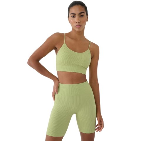 Stanik sportowy 4F F151 jasna zieleń 4FWSS25USBAF151 42S 4F