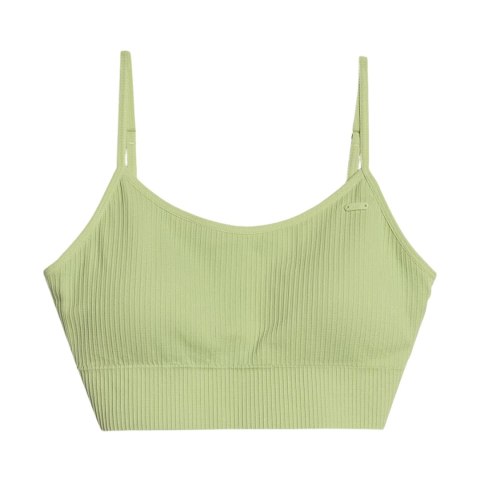 Stanik sportowy 4F F151 jasna zieleń 4FWSS25USBAF151 42S 4F