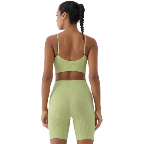 Stanik sportowy 4F F151 jasna zieleń 4FWSS25USBAF151 42S 4F