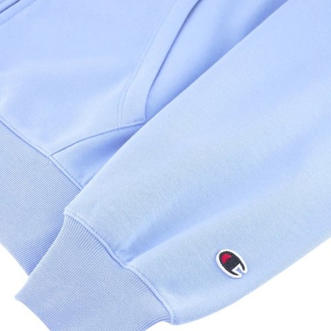 Bluza damska Champion Full Zip Hoodie Sweatshirt błękitna 117787 BS186 Champion