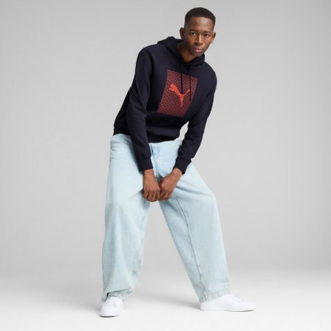 Bluza męska Puma Ess Logo Lab Hoodie FL granatowa 684669 16 Puma