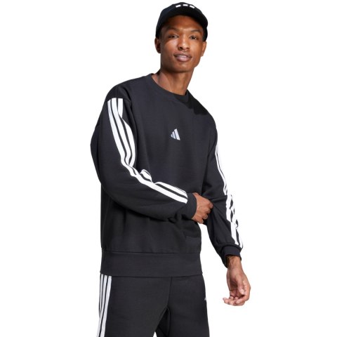 Bluza męska adidas Essentials 3-Stripes Fleece czarna JE6304 Adidas