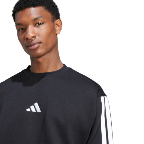 Bluza męska adidas Essentials 3-Stripes Fleece czarna JE6304 Adidas