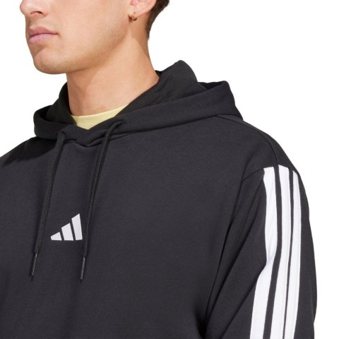 Bluza męska adidas Essentials 3-Stripes French Terry czarna JD1874 Adidas