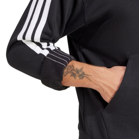 Bluza męska adidas Essentials 3-Stripes French Terry czarna JD1874 Adidas