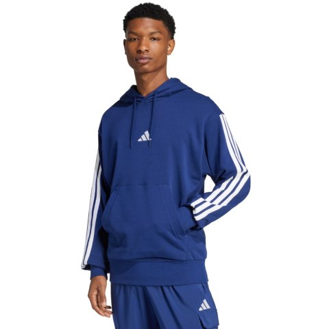 Bluza męska adidas Essentials 3-Stripes French Terry granatowa JD1872 Adidas