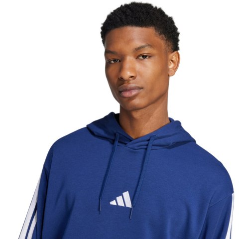 Bluza męska adidas Essentials 3-Stripes French Terry granatowa JD1872 Adidas