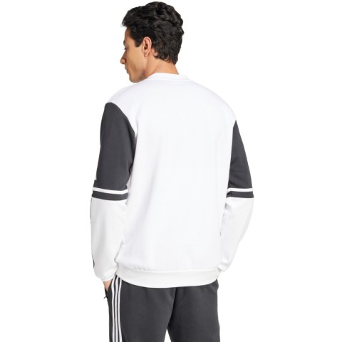 Bluza męska adidas Squadra 25 Sweat Crew biało-czarna JD2959 Adidas teamwear