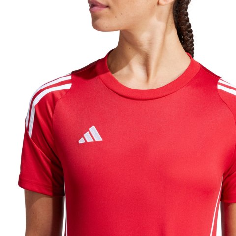 Koszulka damska adidas Tiro 24 Jersey czerwona IS1023 Adidas teamwear
