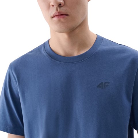Koszulka męska 4F M2256 denim 4FWMM00TTSHM2256 32S 4F