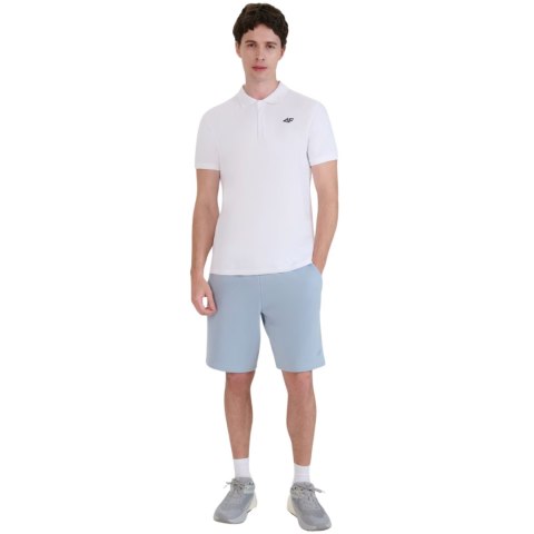 Koszulka męska polo 4F M366 biała 4FWMM00TPTSM366 10S 4F