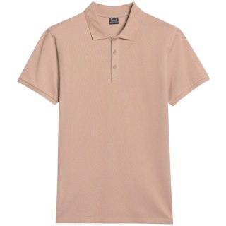 Koszulka męska polo 4F M407 beżowa 4FWSS25TPTSM407 83S 4F