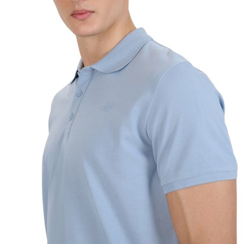 Koszulka męska polo 4F M407 jasnoniebieska 4FWSS25TPTSM407 34S 4F
