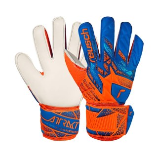 Rękawice bramkarskie Reusch Attrakt Solid Junior pomarańczowo-niebieskie 5572515 2290 Reusch