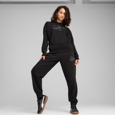 Bluza damska Puma Ess Script Comfort Hoodie czarna 684983 01 Puma