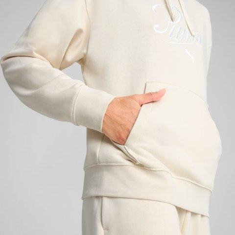 Bluza damska Puma Ess Script Comfort Hoodie kremowa 684983 87 Puma