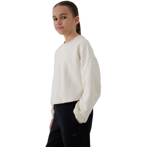 Bluza dla dziewczynki 4F F1479 kremowa 4FJWSS25TSWSF1479 12S 4F