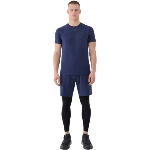 Koszulka męska 4F FNK M1344 ciemny granat melanż 4FWSS25TFTSM1344 30M 4F