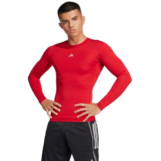 Koszulka męska adidas Techfit Long Sleeve Tee czerwona JP2926 Adidas teamwear