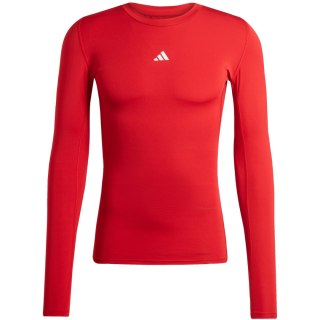 Koszulka męska adidas Techfit Long Sleeve Tee czerwona JP2926 Adidas teamwear