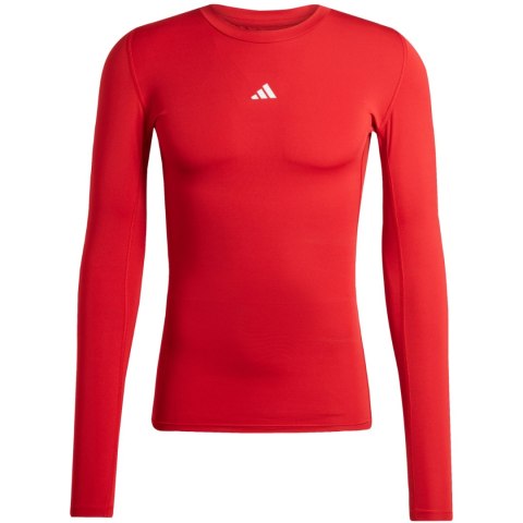 Koszulka męska adidas Techfit Long Sleeve Tee czerwona JP2926 Adidas teamwear