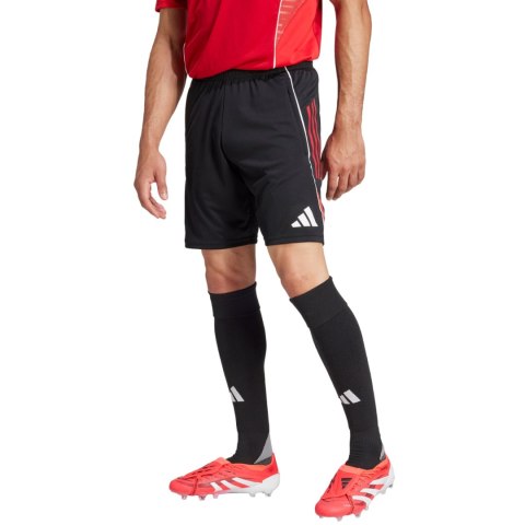 Spodenki męskie adidas Tiro 25 Competition Training czarno-czerwone JI6491 Adidas teamwear