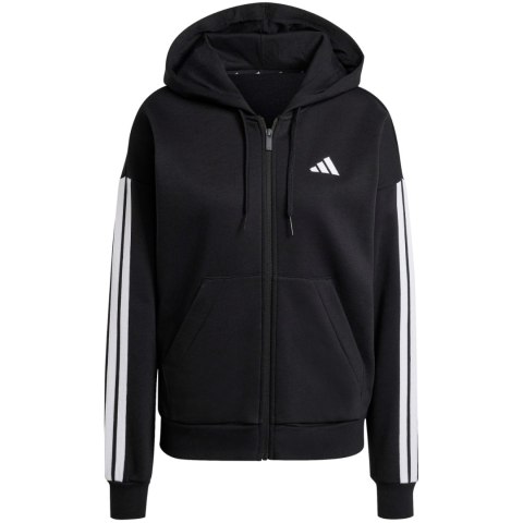 Bluza damska adidas Essentials 3 Stripes Full Zipp Hoodie czarna JE1283 Adidas