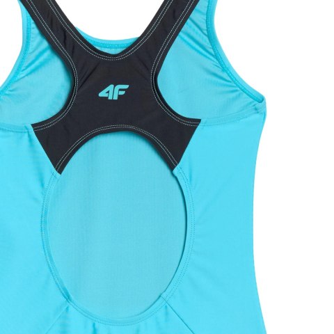 Kostium kąpielowy dla dziewczynki 4F F074 błękit turkusowy neon 4FJWMM00USWSF074 48N 4F