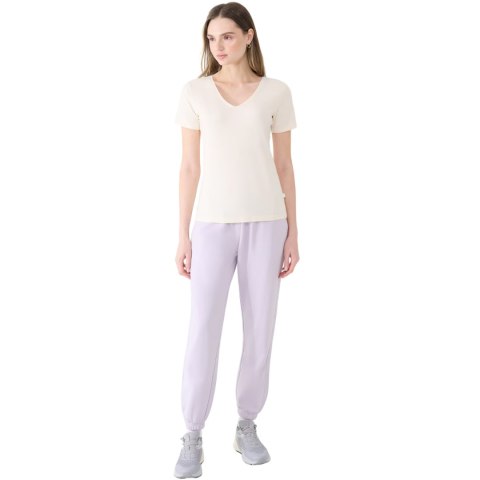 Koszulka damska 4F F1990 złamana biel 4FWSS25TTSHF1990 11S 4F