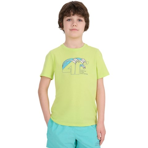Koszulka dla chłopca 4F M1917 soczysta zieleń 4FJWSS25TTSHM1917 45S 4F