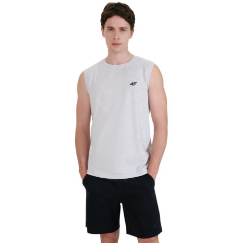 Koszulka męska 4F M125 chłodny jasny szary melanż 4FWMM00TSLEM125 27M 4F