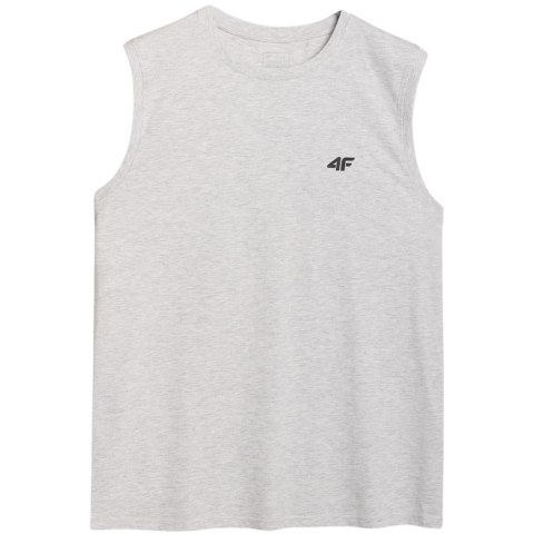 Koszulka męska 4F M125 chłodny jasny szary melanż 4FWMM00TSLEM125 27M 4F