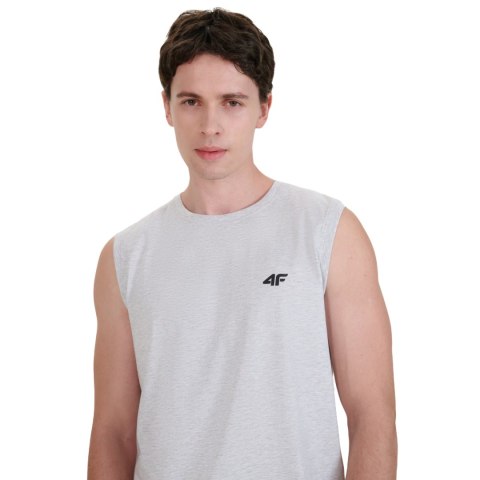 Koszulka męska 4F M125 chłodny jasny szary melanż 4FWMM00TSLEM125 27M 4F