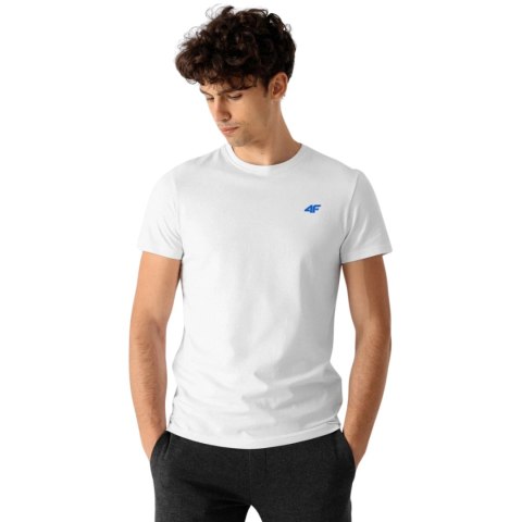 Koszulka męska 4F M1895 3pak granatowa, niebieska, biała 4FWSS24TTSHM1895 91S 4F