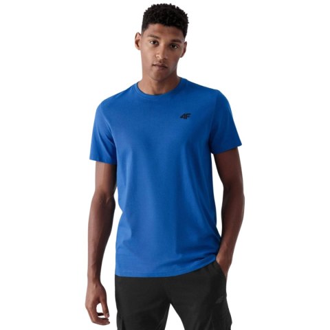 Koszulka męska 4F M1895 3pak granatowa, niebieska, biała 4FWSS24TTSHM1895 91S 4F