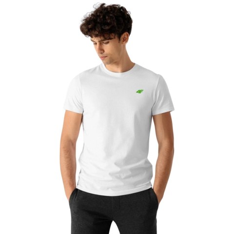 Koszulka męska 4F M1895 3pak granatowa, zielona, biała 4FWSS24TTSHM1895 90S 4F