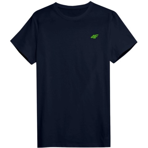 Koszulka męska 4F M1895 3pak granatowa, zielona, biała 4FWSS24TTSHM1895 90S 4F