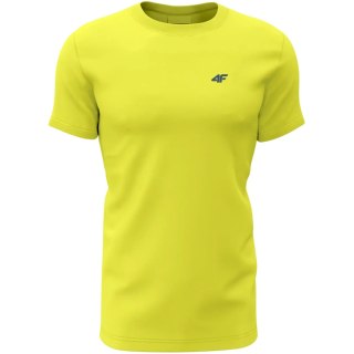 Koszulka męska 4F M1896 3pak oliwkowa, żółta, niebieska 4FWSS24TTSHM1896 90S 4F