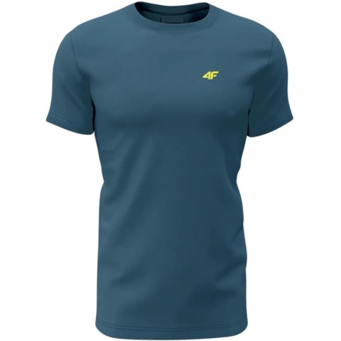 Koszulka męska 4F M1896 3pak oliwkowa, żółta, niebieska 4FWSS24TTSHM1896 90S 4F