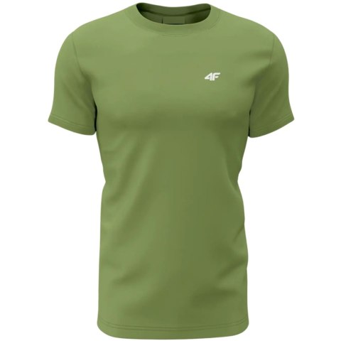 Koszulka męska 4F M1896 3pak oliwkowa, żółta, niebieska 4FWSS24TTSHM1896 90S 4F