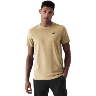 Koszulka męska 4F M3094 3pak beżowa, niebieska, turkusowa 4FWSS25TTSHM3094 91S 4F