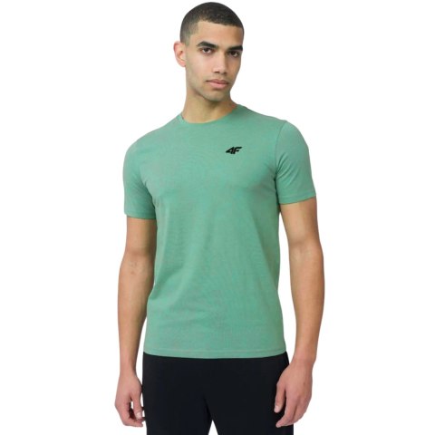 Koszulka męska 4F M3094 3pak beżowa, niebieska, turkusowa 4FWSS25TTSHM3094 91S 4F